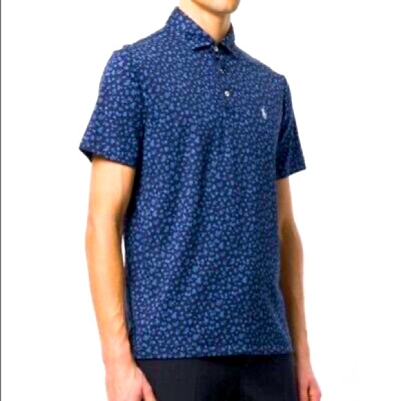 Polo Ralph Lauren Other - Polo Ralph Lauren Navy Floral Polo Shirt Men's Size XL Classic Fit Golf Cotton